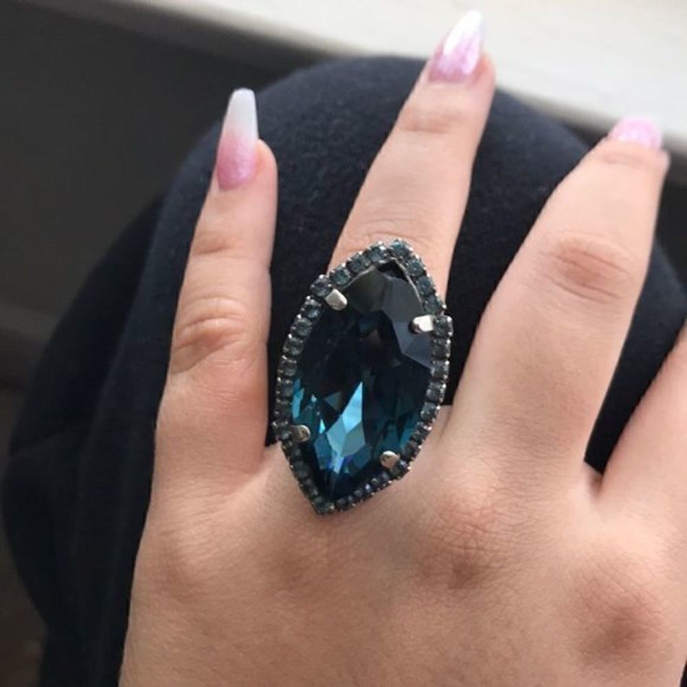 BAIXA ring Swarovski crystal made in Italy